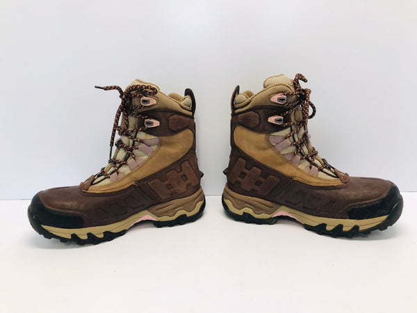 Hiking Boots Ladies Size 8 The North Face Brown Pink Worn Once