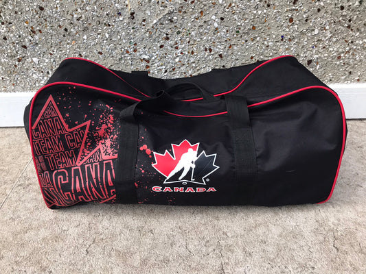 Hockey Bag Child Youth Size Team Canada Black Red Excellent