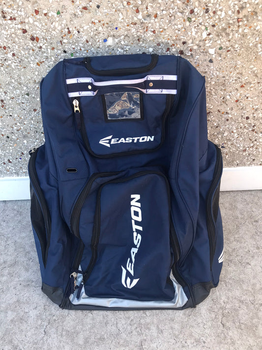 Hockey Bag Junior Child Size On Wheels Easton Adjustable Handle Easton Marine Blue Black Excellent