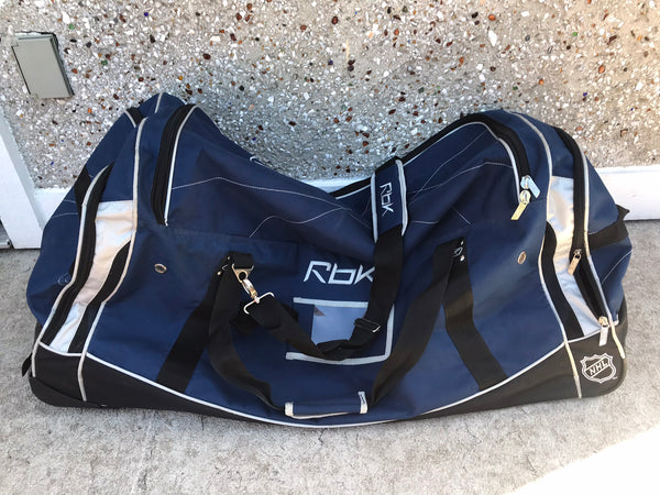 Hockey Bag Men's X Large On Wheels RBC All Zippers Complete With All Straps Denim Blue