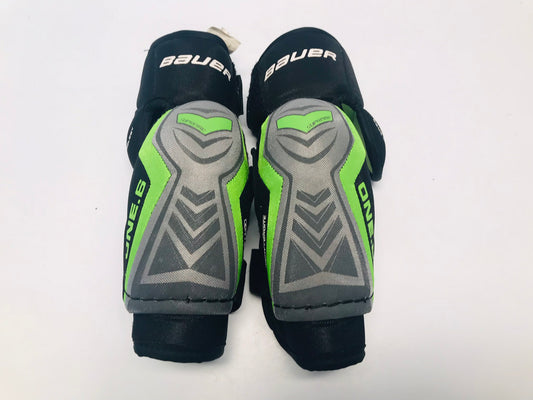 Hockey Elbow Pads Child Size Junior Large Bauer Supreme One.6 Black Lime Like New