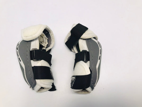 Hockey Elbow Pads Child Size Junior Small Age 6-8 Reebok Black Grey White Excellent