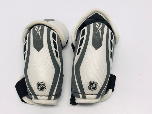 Hockey Elbow Pads Child Size Junior Small Age 6-8 Reebok Black Grey White Excellent