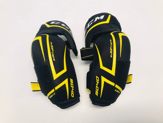 Hockey Elbow Pads Child Size Junior Small CCM Tacks Black Yellow Like New
