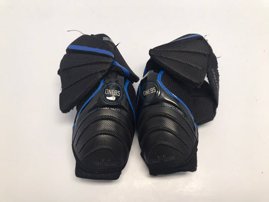 Hockey Elbow Pads Child Size Small Junior Age 7-8 Bauer Supreme One 95 Blue Black
