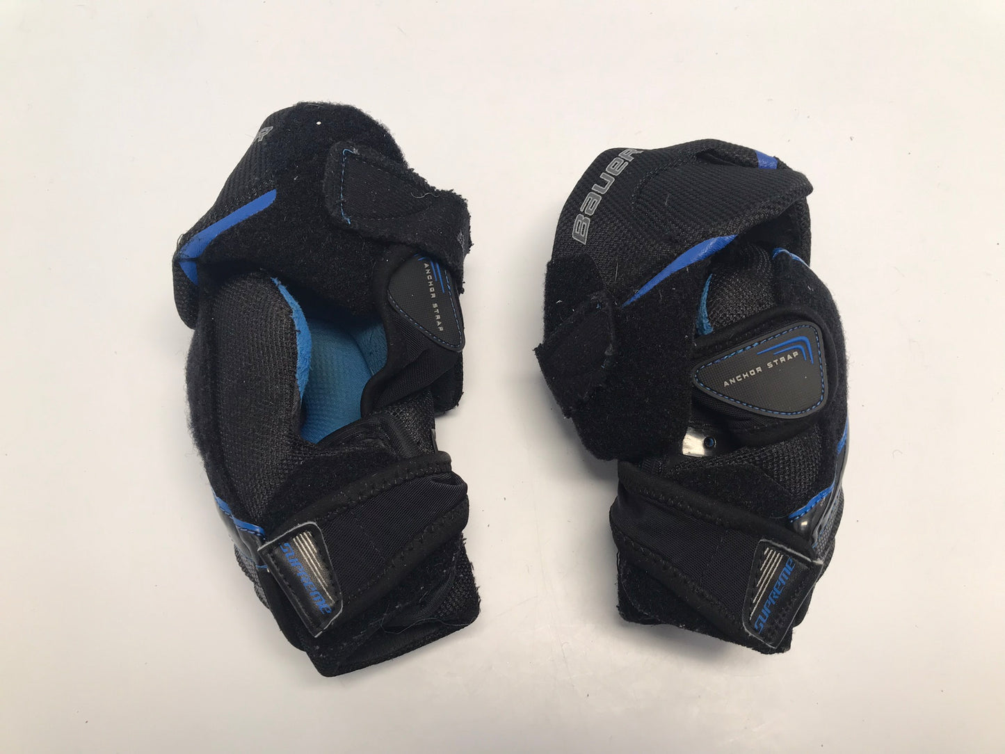 Hockey Elbow Pads Child Size Small Junior Age 7-8 Bauer Supreme One 95 Blue Black