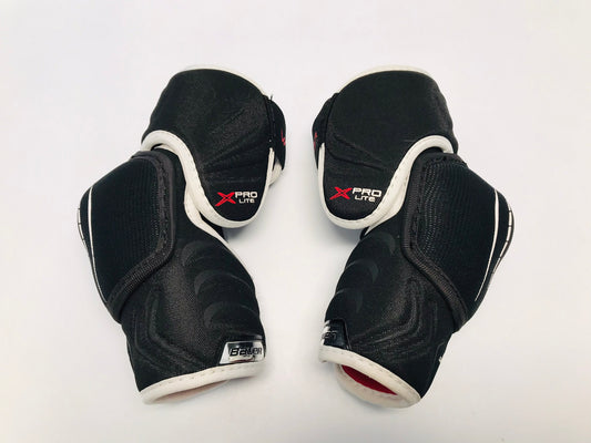 Hockey Elbow Pads Junior Size Large Bauer Vapor Pro Lite Black White Red New Demo Model