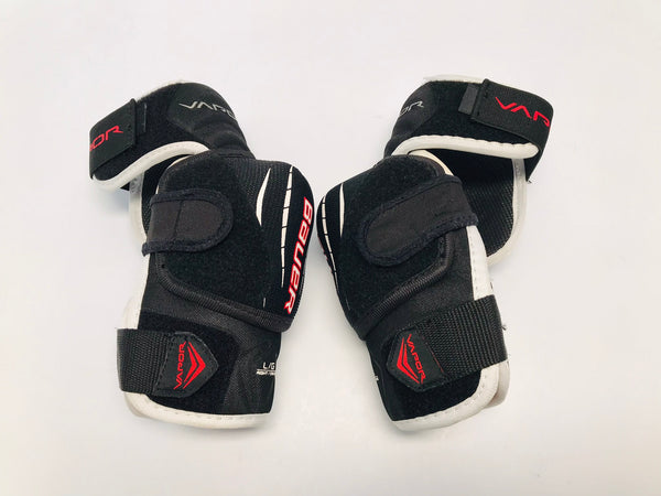 Hockey Elbow Pads Junior Size Large Bauer Vapor Pro Lite Black White Red New Demo Model