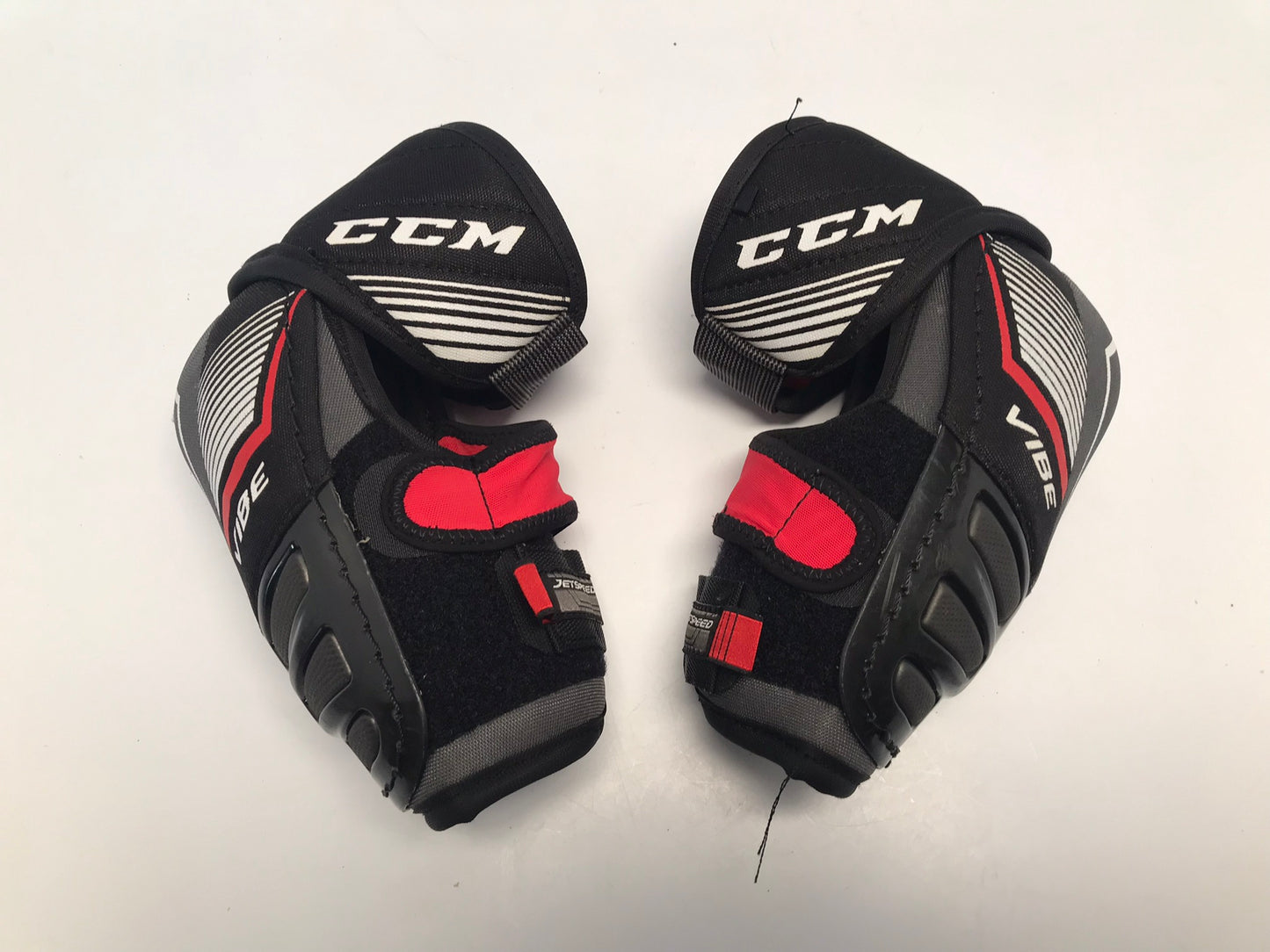Hockey Elbow Pads Men's Senior Size Small  CCM Vibe Black Red Like New