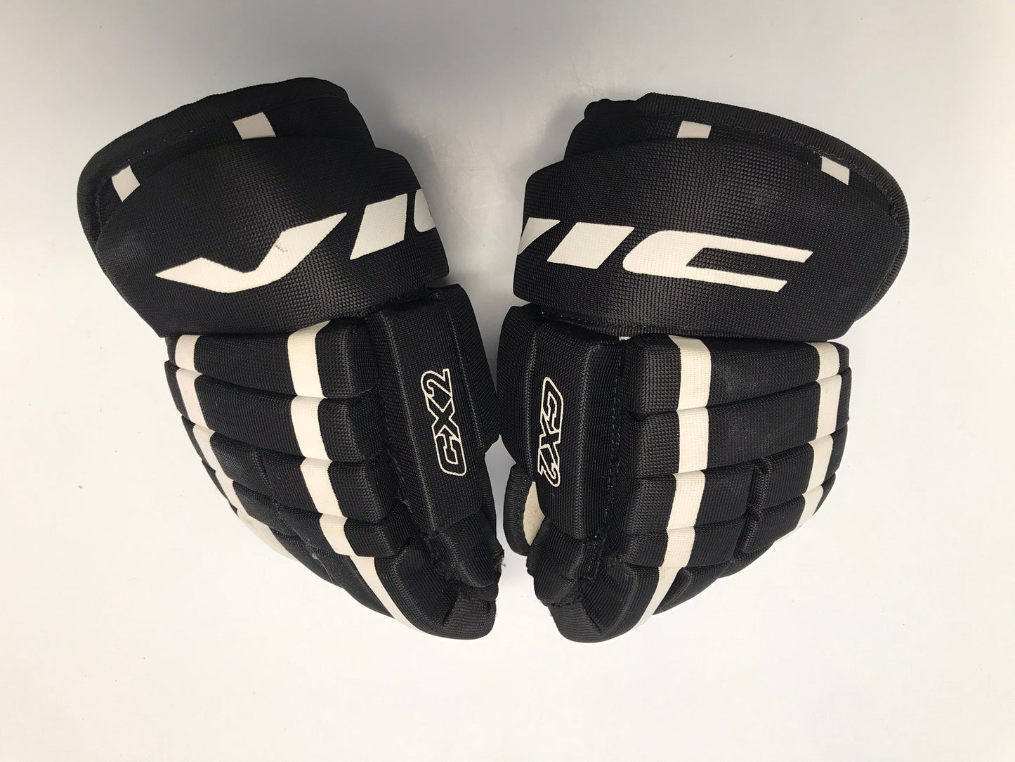 Hockey Gloves Child Size Youth 10 inch Vic Black Lime Like New