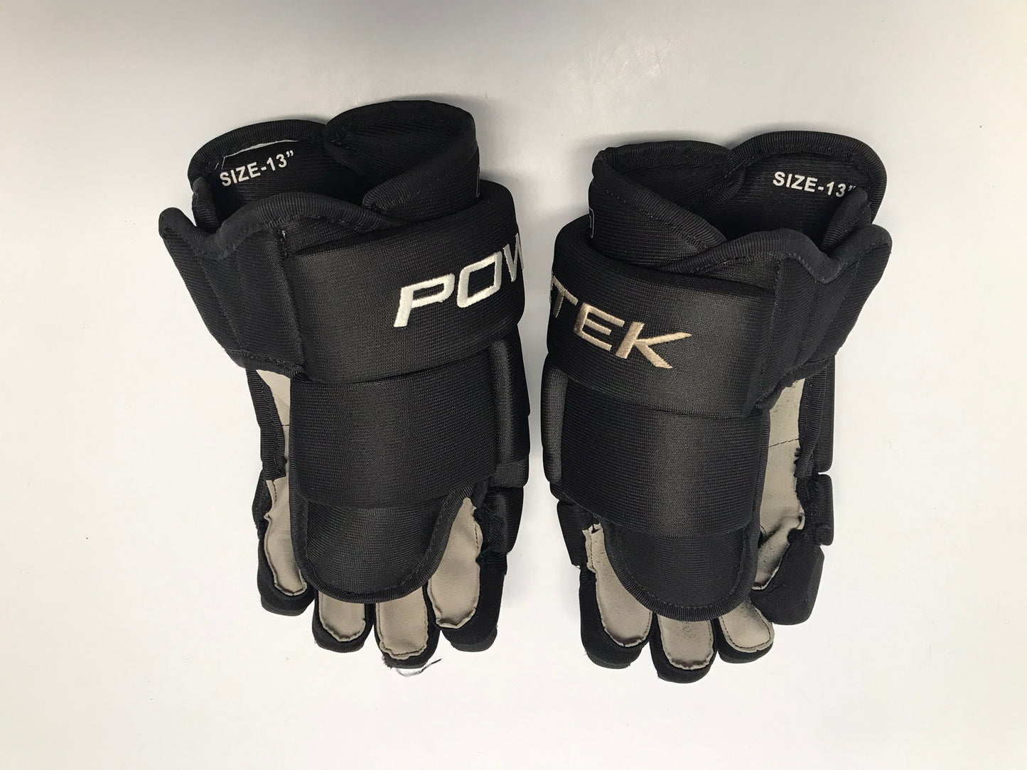 Hockey Gloves Men's or Junior Size 13 inch Power Tek Black Like New