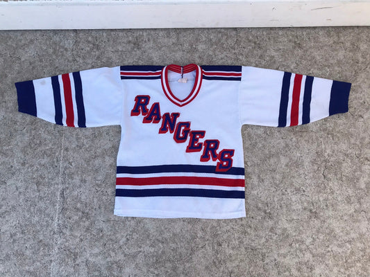 Hockey Jersey Child Size Junior Medium Size 8 New York Rangers Vintage