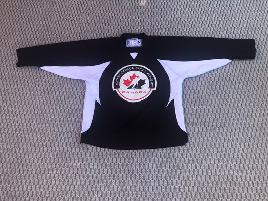 Hockey Jersey Men's Size Small Hockey Canada Skills Academy Force Practice Jersey White Black Excellent