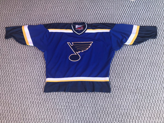 Hockey Jersey Men's Size X Large NHL Philadelphia Flyers Pro Player Eastern Conference Vintage Blue Yellow RARE