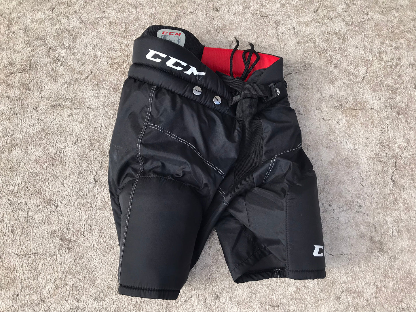 Hockey Pants Child Size Youth  X Large 5-6 CCM Top Prospect Black Red Like New