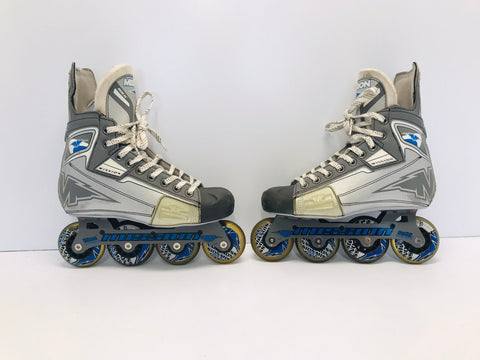 Hockey Roller Hockey Skates Youth Child Size 5 Excellent Mission Rubber Wheels