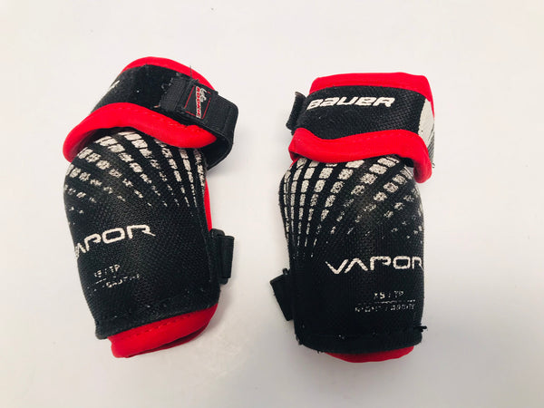 Hockey Elbow Pads Child Size Youth X Small Age 3-4  Bauer Vapor Red Black Excellent