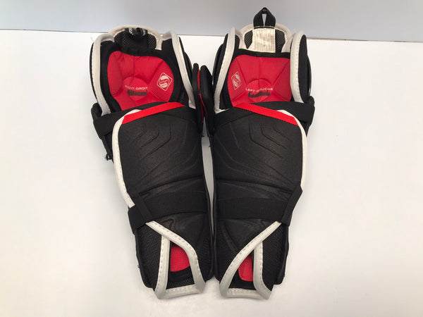 Hockey Shin Pads Child Size Junior 12 inch Bauer Vapor X Pro Lite Slim Fit With Calf Wrap Like New