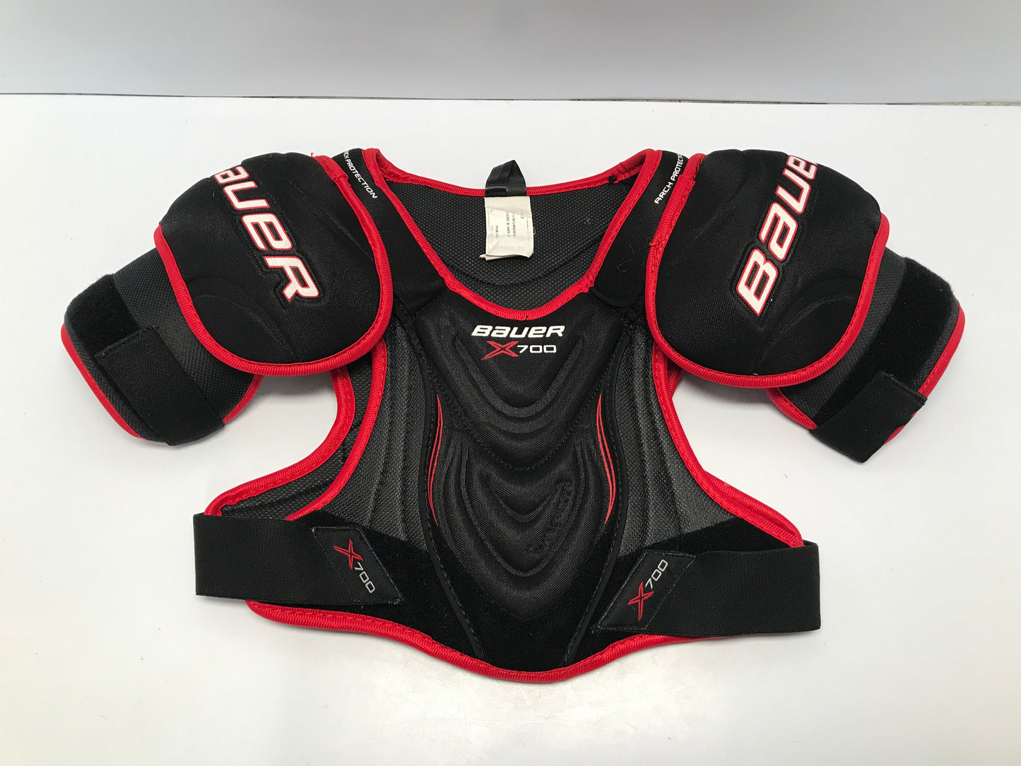 Hockey Shoulder Chest Child Size Junior Large Bauer Vapor X700 Black Red Outstanding Quality