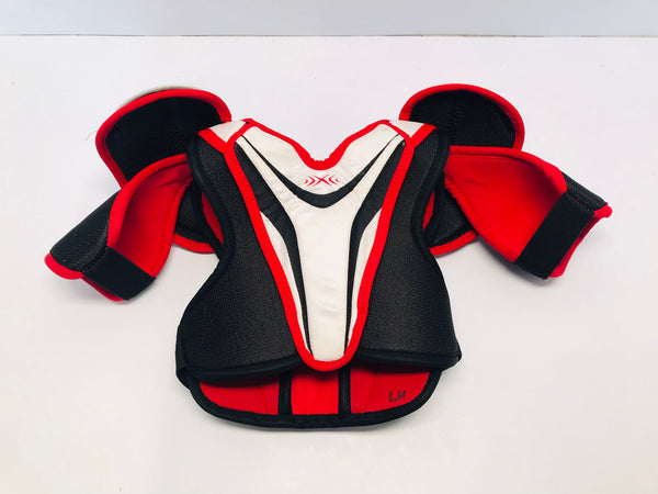 Hockey Shoulder Chest Pad Child Size Youth Small 3-4 Bauer Select Vapor Black Red