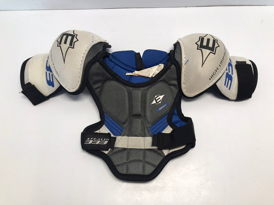 Hockey Shoulder Chest Pad Child Size Youth Small Age 4-5 Easton Blue White Grey Excellent