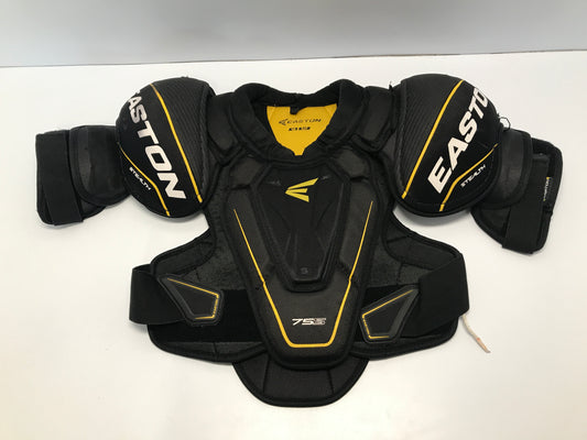 Hockey Shoulder Chest Pad Men's Senior Size Small Easton Black Gold Excellent