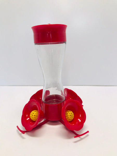 Hummingbird  Glass Bird Feeder New Unused