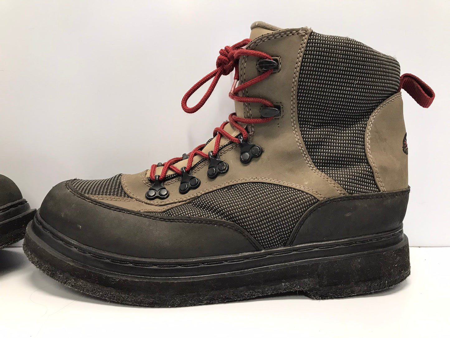 Fly River Fishing Wading Bare Boots Felt Bottom Men's Size 10 Excellent