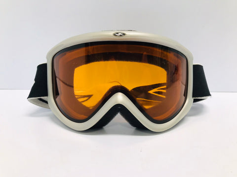 Ski Goggles Adult Size Large Smith Grey With Orange Lense