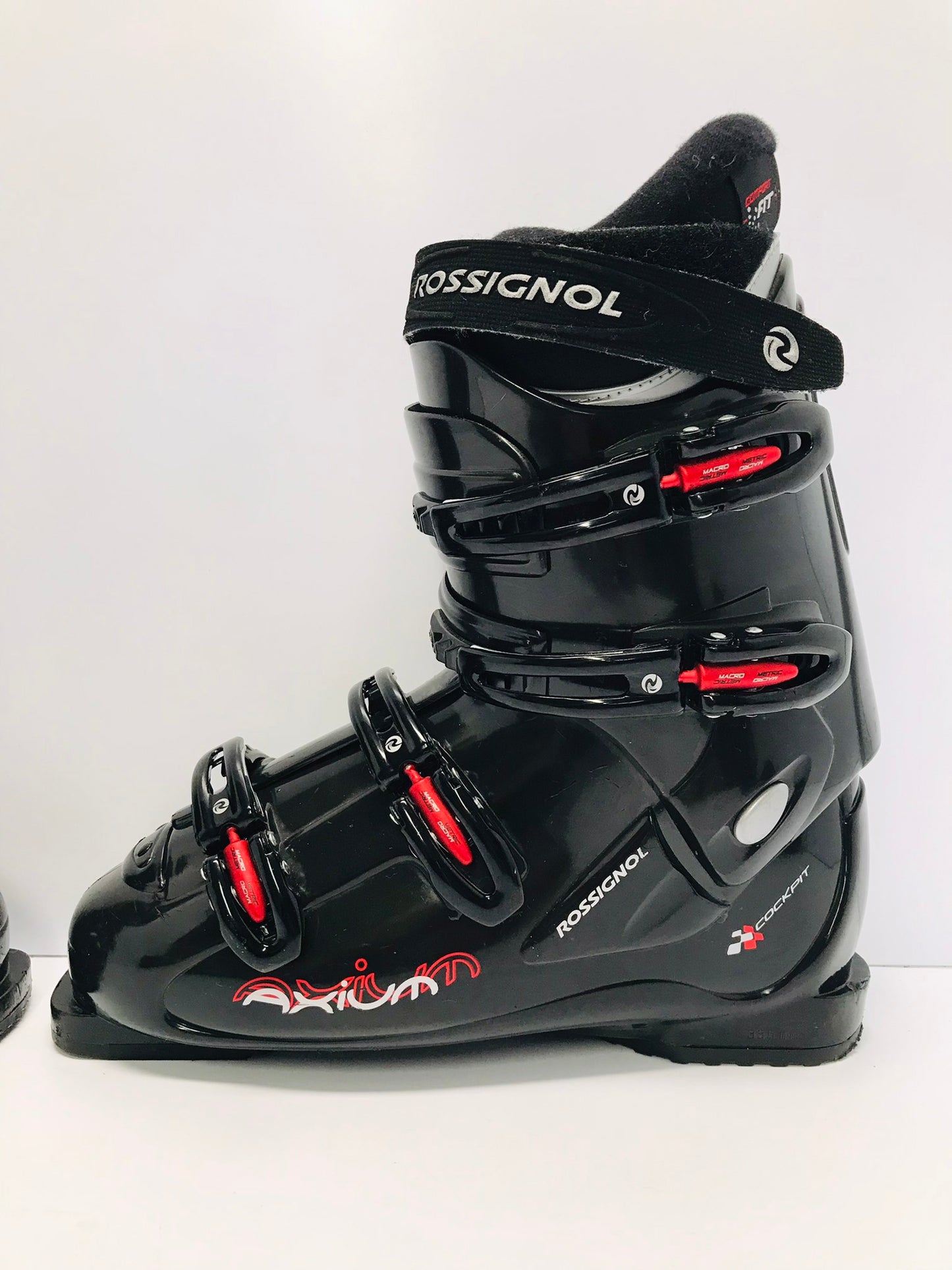 Ski Boots Mondo Size 29.5 Men's Size 11.5 335 mm Rossignol Axium Black Like New