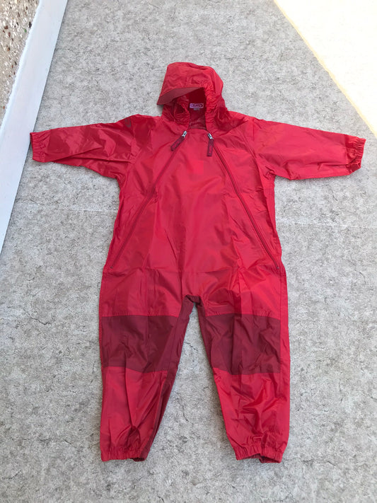 Rain Suit Child Size 5 Muddy Buddy Tuffo Pants Coat Red New