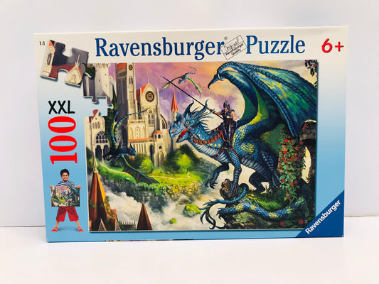 Child Jigsaw Puzzle 100 pc Ravensburger Dragon Rider Excellent