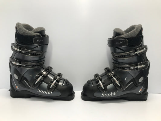 Ski Boots Mondo Size 24.5 Men's Size 6.5 Ladies Size 7.5 285 mm Rossignol Saphire Black Blue