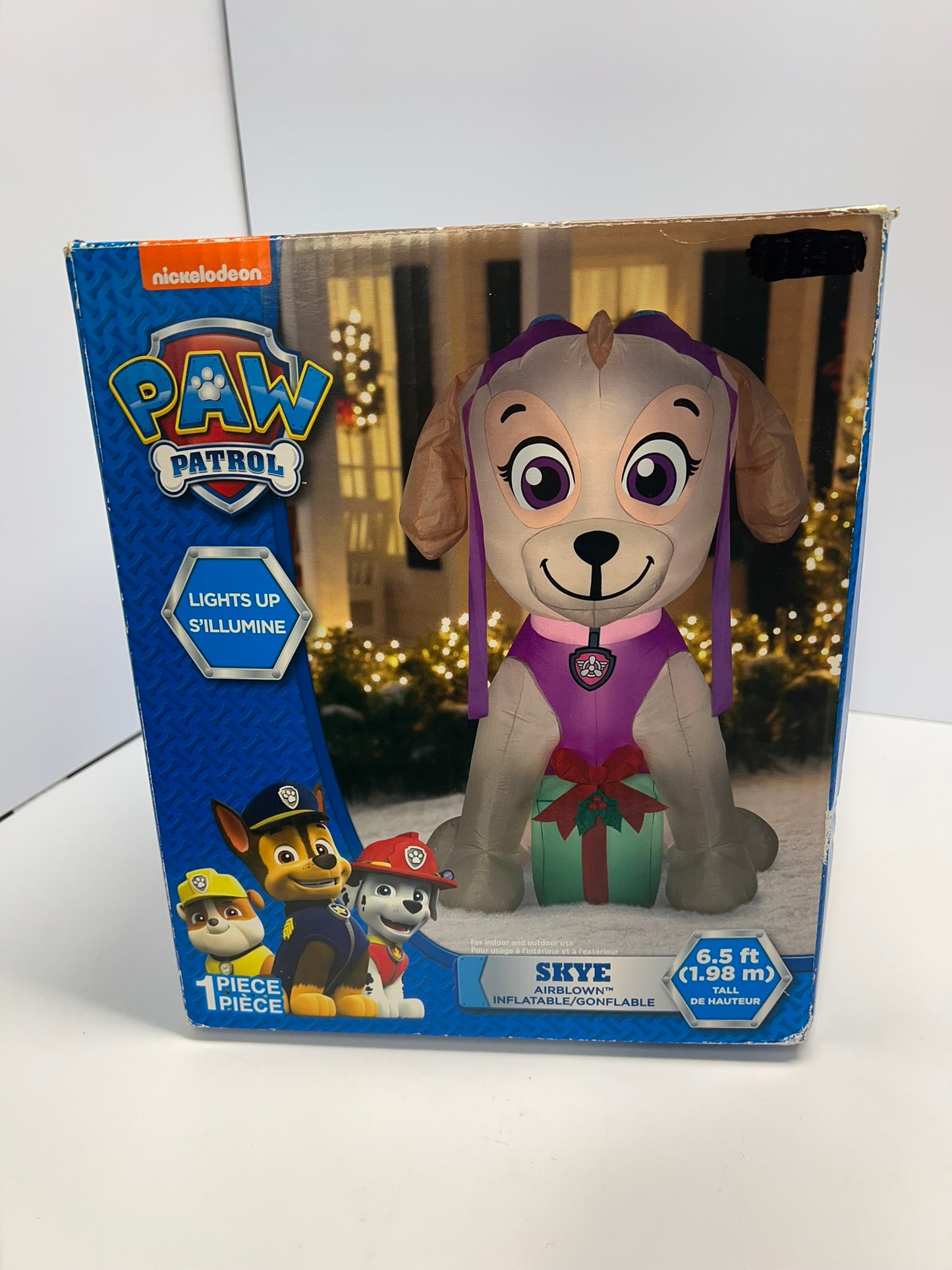 Christmas Outdoor Decoration Paw Patrol 6.5 Feet Tall Skye Lights Up AirBlown Inflatable Never Used Sealed In Box