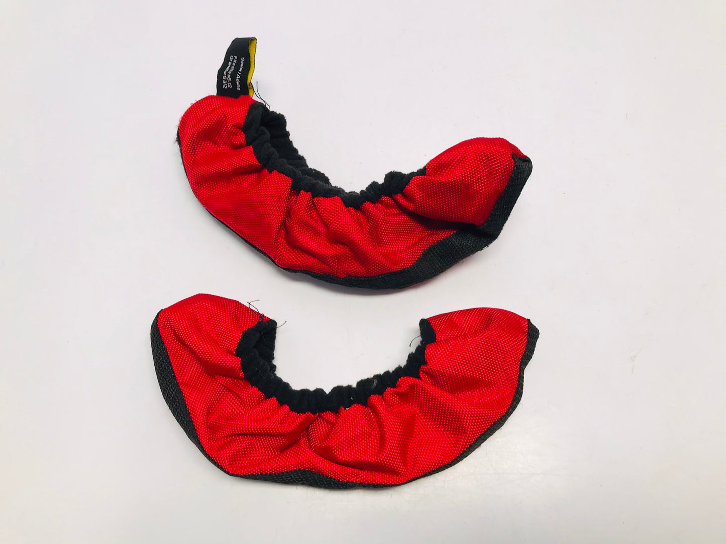 Hockey Skate Guards Black Red Terri Cloth Elite Hockey Monster Men's Shoe Size 6-12