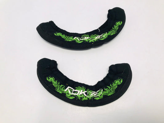 Hockey Skate Guards Black Green Terri Cloth RBK Reebox Men's Shoe Size 6-12