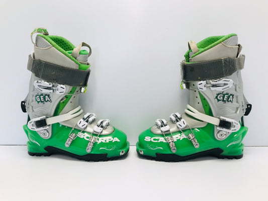 Ski Boots Mondo Size 26.0 Women 9 shoe 297 mm Scarpa GEA Alpine Touring Boots Up Hill and Down Hill Back Country