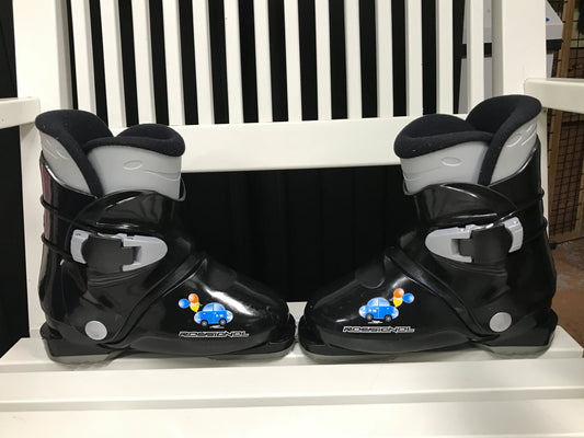 Ski Boots Mondo Size 20.5 child Size 2-3 Rossignol 246 mm Black Grey Like New