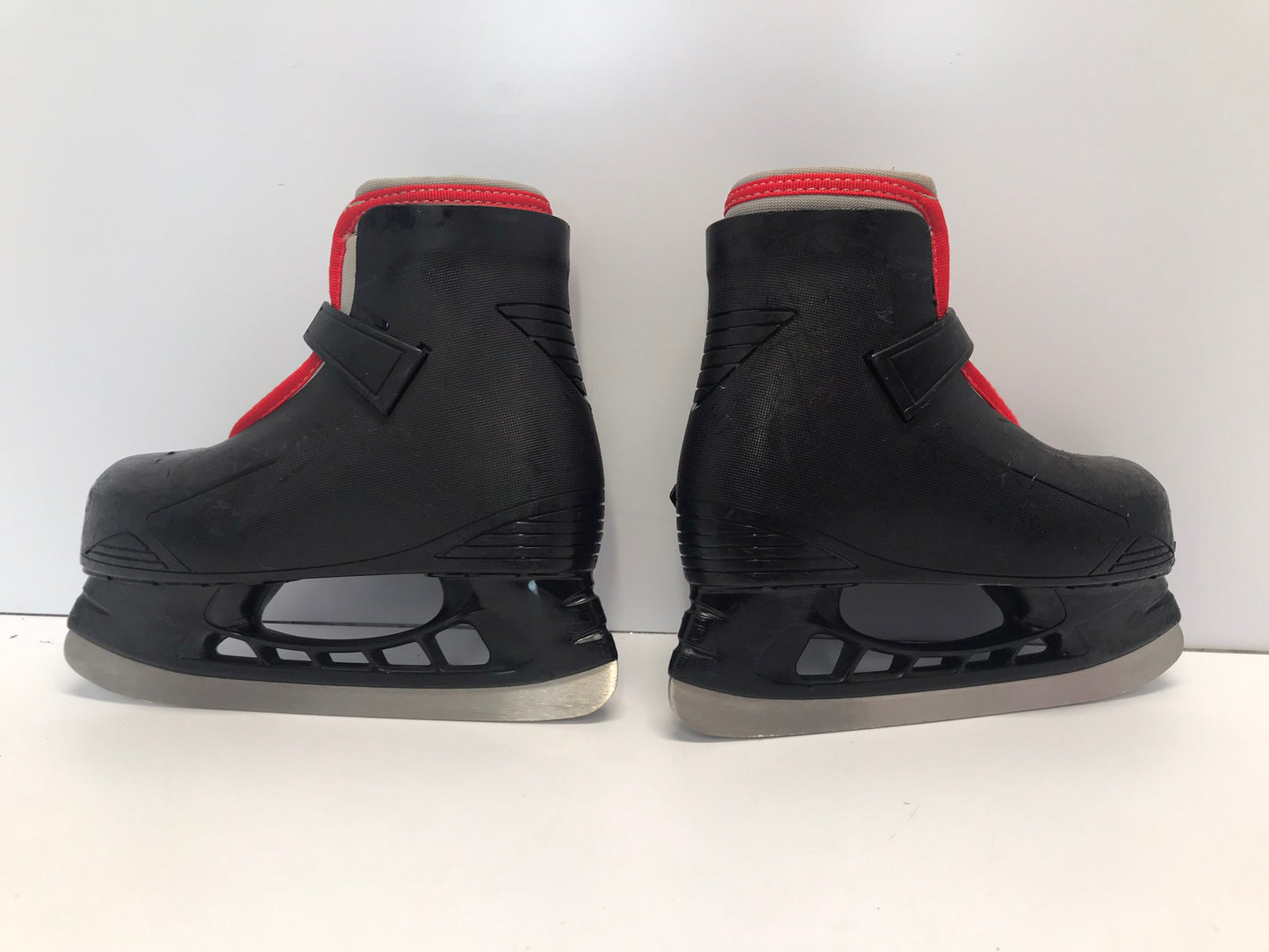 Ice Skates Child Size 8-9 Toddler Bauer Black Red Excellent