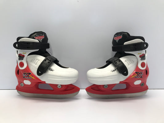 Ice Skates Child Size 9-12 Shoe Size Toddler Adjustable Disney Cars Excellent