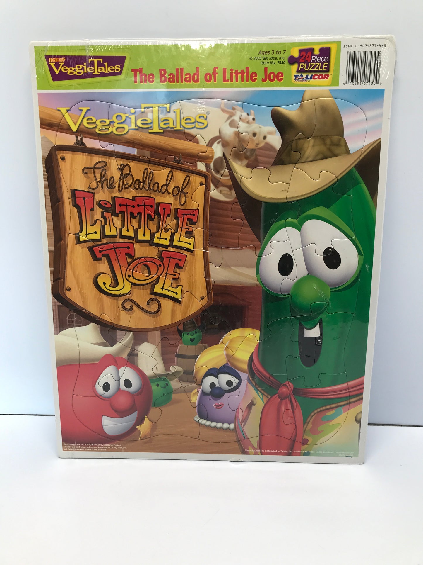 Inlaid Puzzle Veggie Tales Ballad Of Little Joe New Sealed Never Opened Vintage 2005