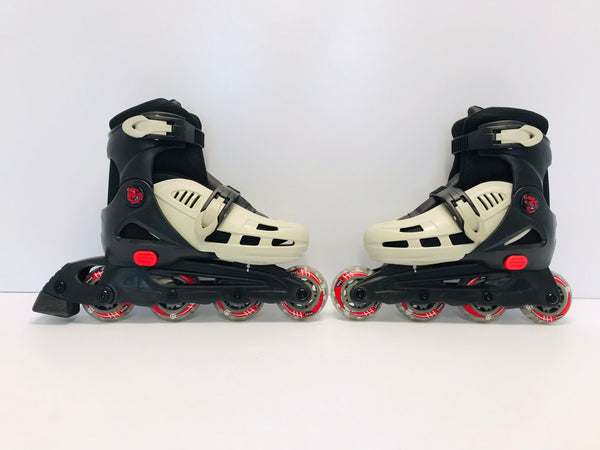 Inline Roller Skates Child Size 12-2 Adjustable Gravity Black Grey Like New