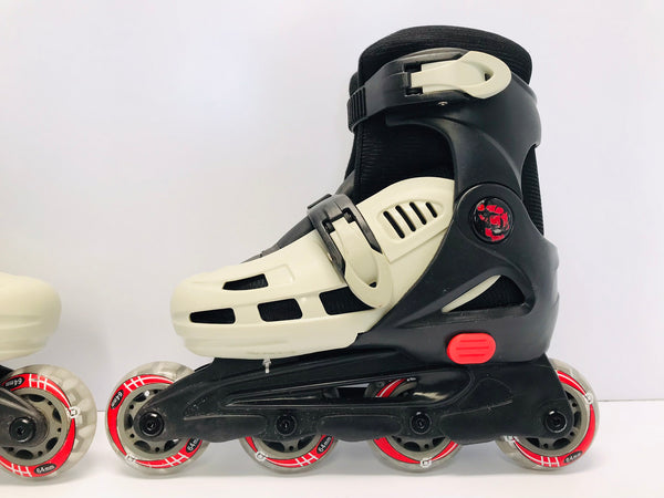 Inline Roller Skates Child Size 12-2 Adjustable Gravity Black Grey Like New
