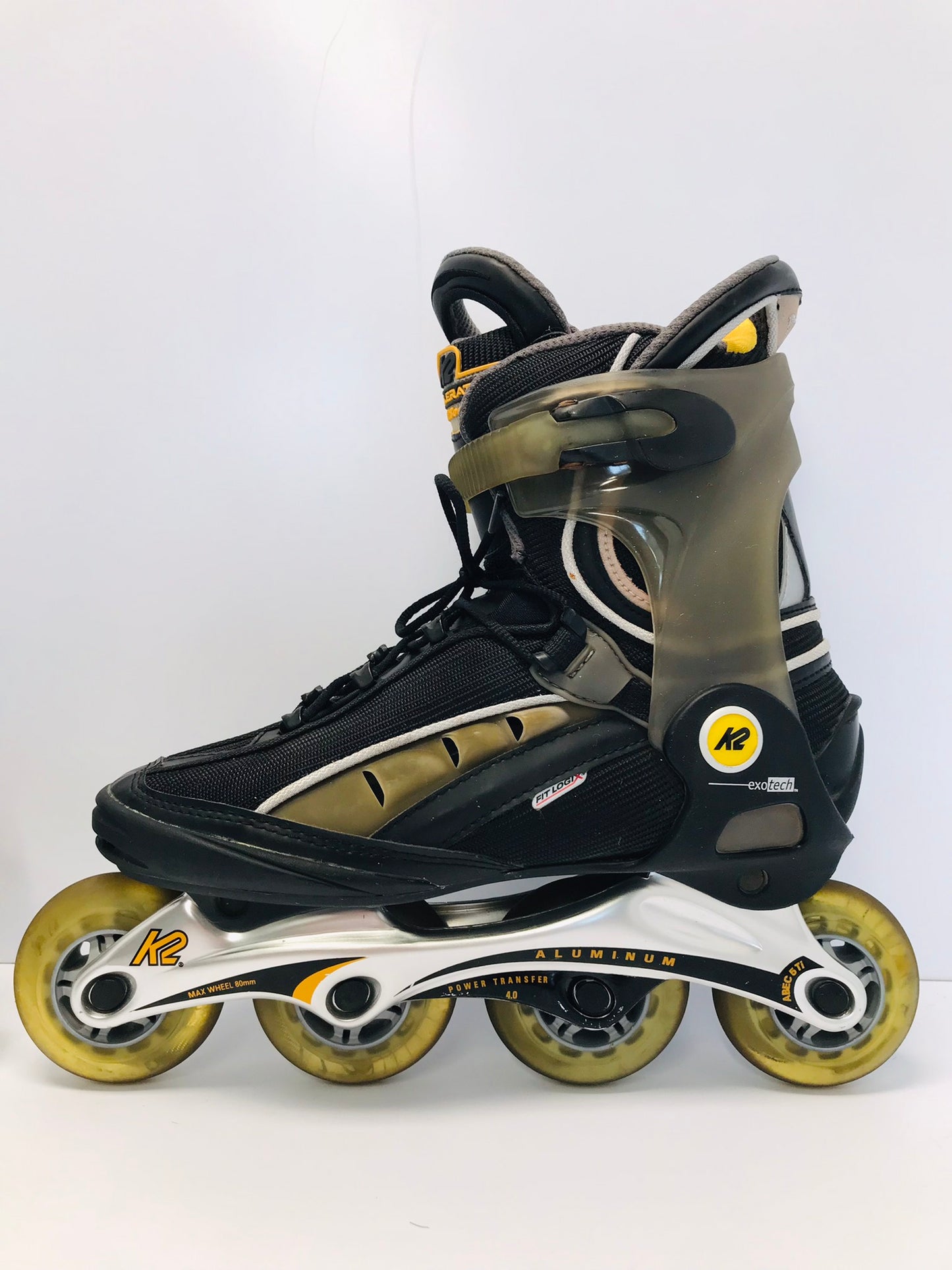Inline Roller Skates Men's Size 8 K-2 With Rubber Wheels Used Once