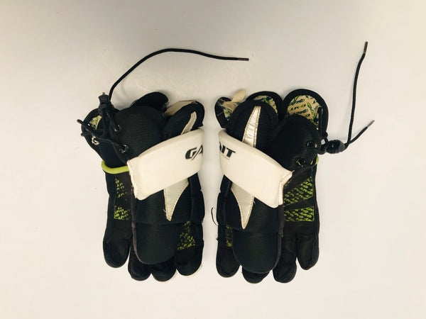 Lacrosse Gloves Men's Size Small Gait Black White Lime Excellent