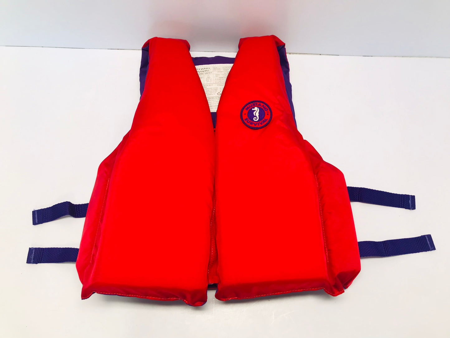 Life Jacket Adult Size Small - Medium Mustang Survival Adjustable Red Purple