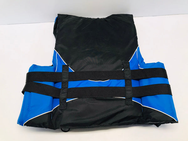 Life Jacket Adult Size X Large Mustang Survival 3 Buckle New With Tags Blue Black