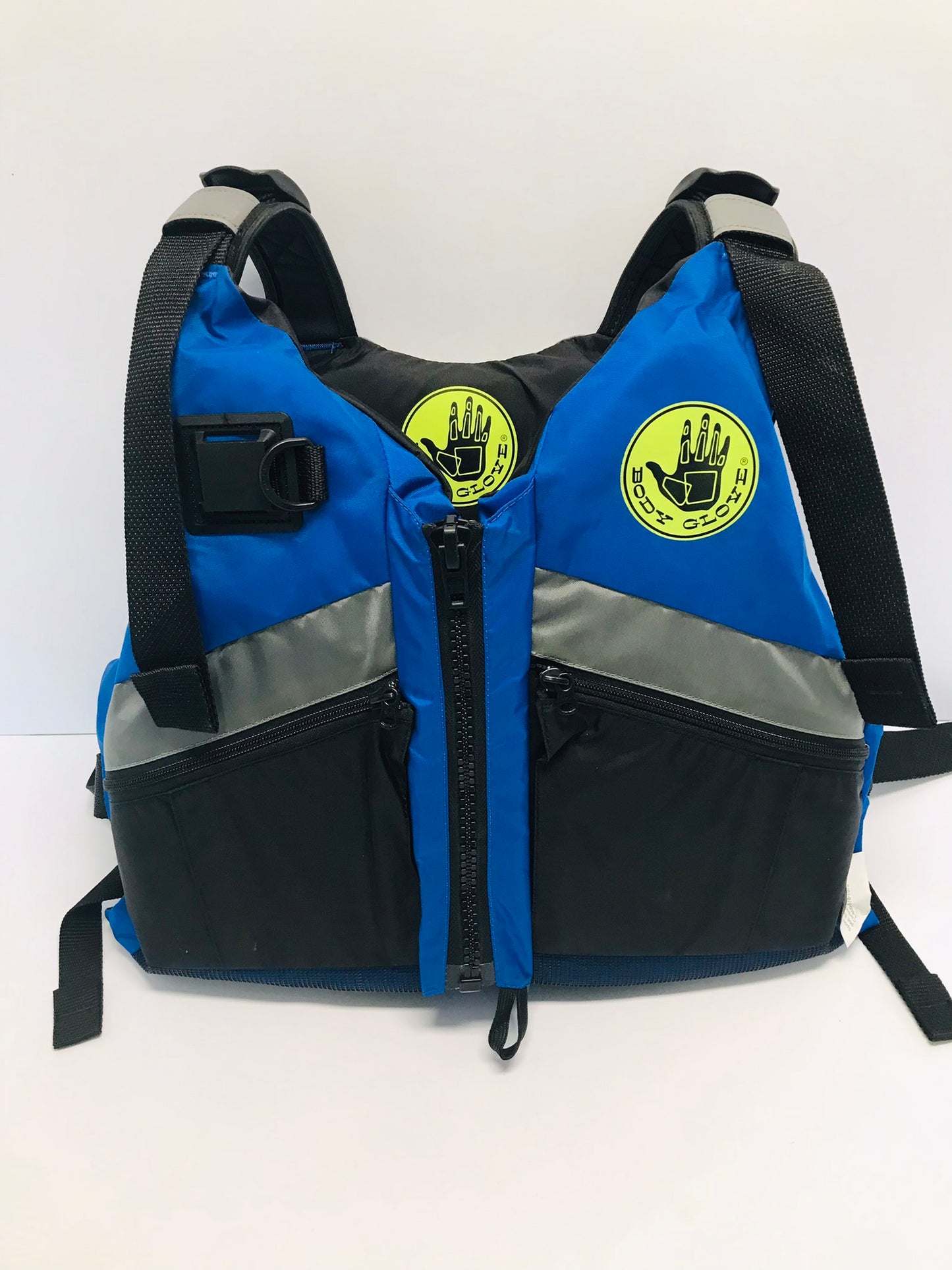 Life Jacket Adult Size small - Medium Body Glove Kayak Paddleboard Water Sports Vest Blue Black Lime New