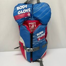 Life Jacket Child Size 30-60 lb Transport Canada Approved Body Glove Blue Raspberry As New