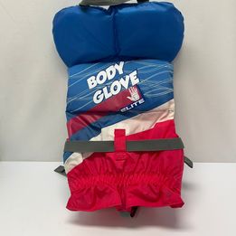 Life Jacket Child Size 30-60 lb Transport Canada Approved Body Glove Blue Raspberry As New